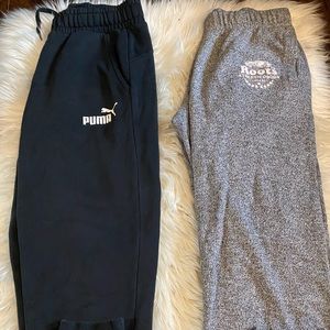2 jogging pants. Puma and roots!